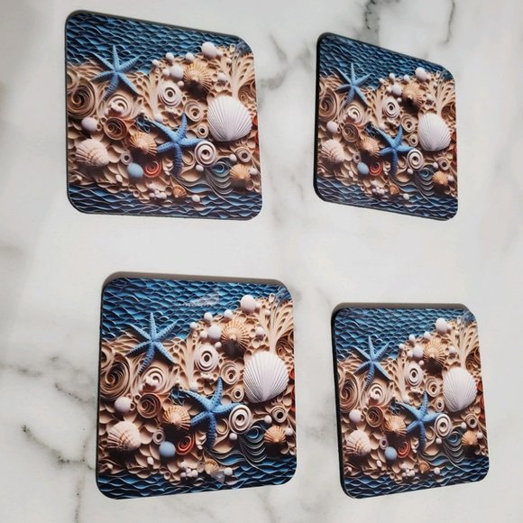 Artisan Other - 3D Sea Shells Coasters